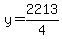 y=2213%2F4