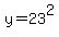 y=23%5E2