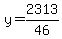 y=2313%2F46