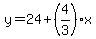 y=24%2B%284%2F3%29%2Ax