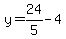 y=24%2F5-4