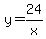 y=24%2Fx