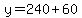 y=240%2B60