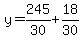 y=245%2F30%2B18%2F30