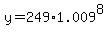 y=249%2A1.009%5E8
