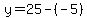y=25-%28-5%29