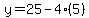 y=25-4%285%29
