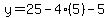 y=25-4%285%29-5