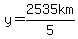 y=2535km%2F5