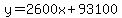 y=2600x%2B93100