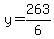 y=263%2F6