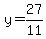 y=27%2F11