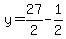 y=27%2F2-1%2F2