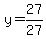 y=27%2F27