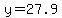 y=27.9