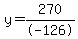 y=270%2F-126