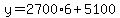 y=2700%2A6%2B5100