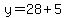 y=28%2B5