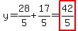 y=28%2F5%2B17%2F5=highlight%2842%2F5%29