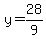 y=28%2F9
