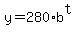 y=280%2Ab%5Et