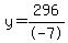 y=296%2F-7