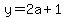 y=2a%2B1