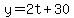 y=2t%2B30