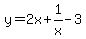 y=2x%2B1%2Fx-3
