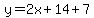 y=2x%2B14%2B7