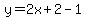 y=2x%2B2-1