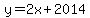 y=2x%2B2014