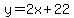 y=2x%2B22