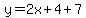 y=2x%2B4%2B7