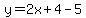 y=2x%2B4-5