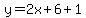 y=2x%2B6%2B1