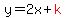 y=2x%2Bred%28k%29