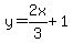 y=2x%2F3%2B1
