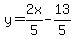 y=2x%2F5-13%2F5