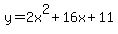 y=2x%5E2%2B16x%2B11