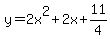 y=2x%5E2%2B2x%2B11%2F4