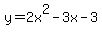 y=2x%5E2-3x-3