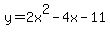 y=2x%5E2-4x-11