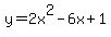 y=2x%5E2-6x%2B1
