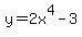 y=2x%5E4-3