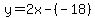 y=2x-%28-18%29