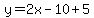 y=2x-10%2B5