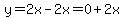 y=2x-2x=0%2B2x