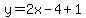 y=2x-4%2B1