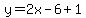 y=2x-6%2B1